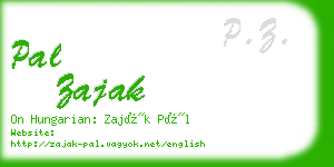 pal zajak business card